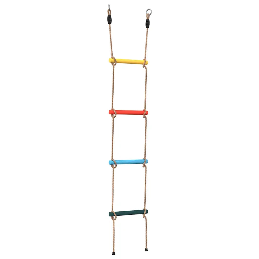 Scala di Corda per Bambini con 4 Pioli Multicolore CFW2048932