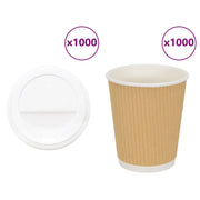 Tazze da Caffè in Carta con Coperchi 1000 pz 8oz 200 ml 3325224