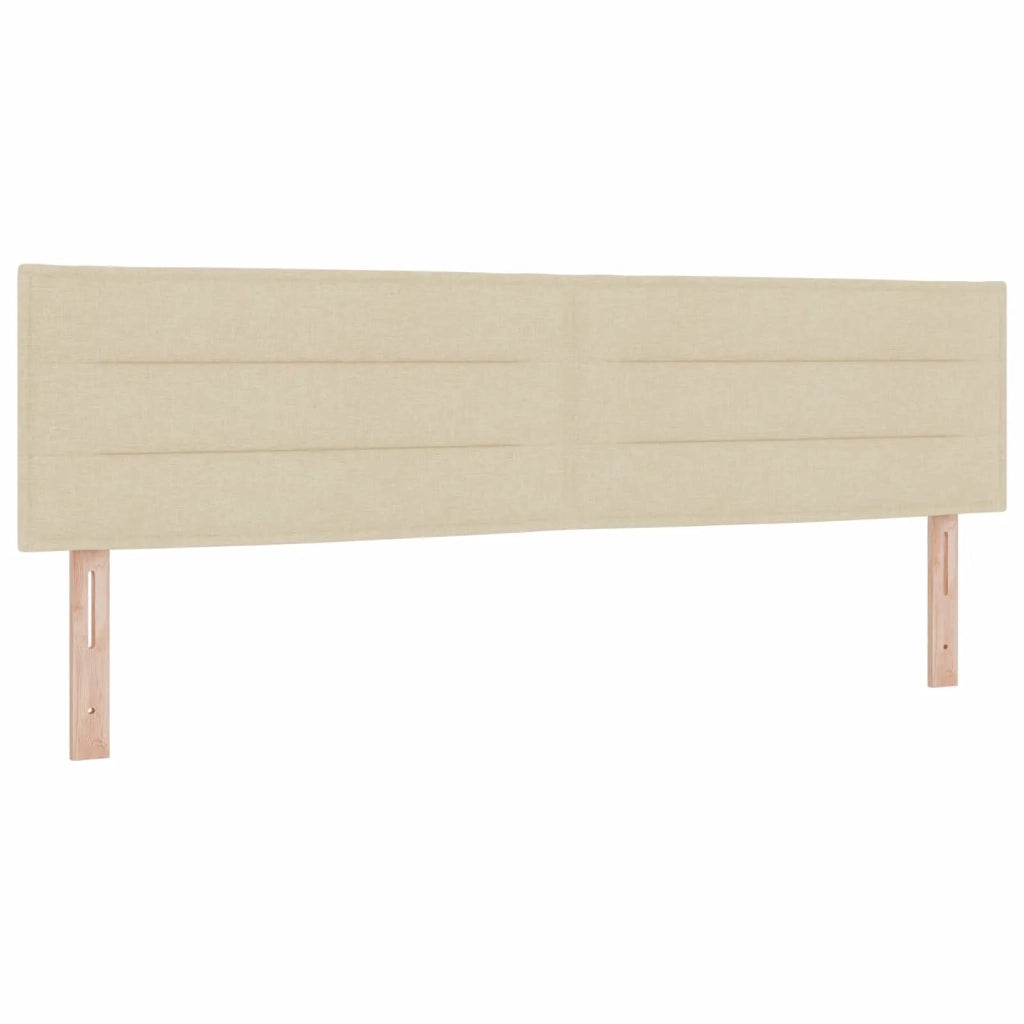 Letto con Box Spring, Materasso e LED Crema 180 x 200 cm 3451999