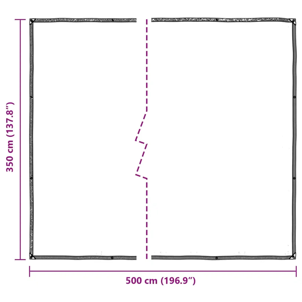 Tarp Trasparente 5 × 3,5 m PE 42038948