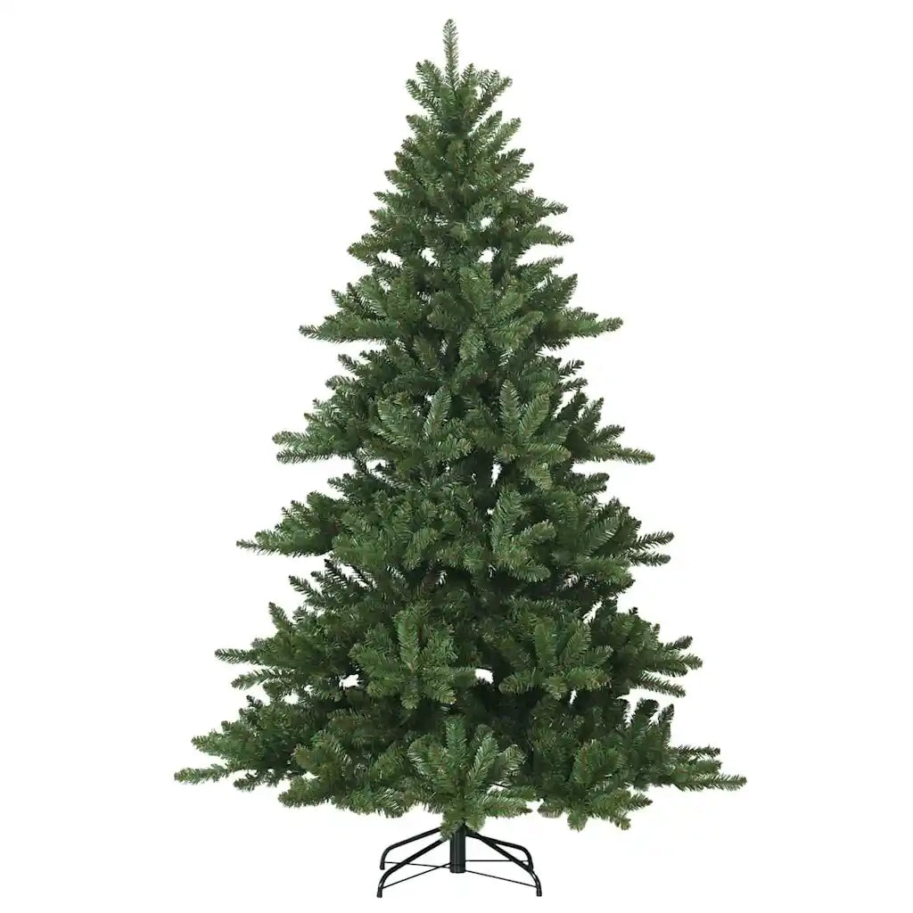 Albero di Natale Artificiale con Rami Pieghevoli Verde 210 cm