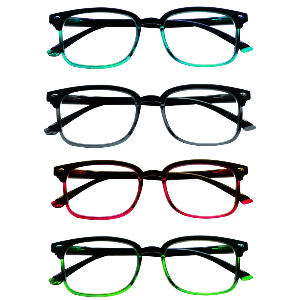 OCCHIALI DA VISTA GRADUATI 'KIT HAWAII' +3 nero-rosso - CHARRO