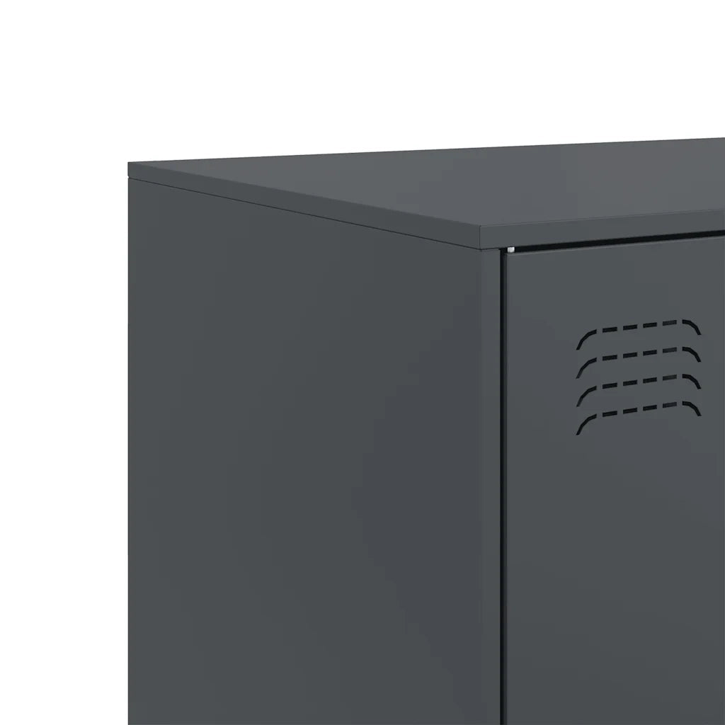 Credenza Antracite 67x39x107 cm in Acciaio 841663