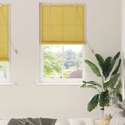 Tenda a rullo Giallo 80 x 220 cm Bambù 42006865