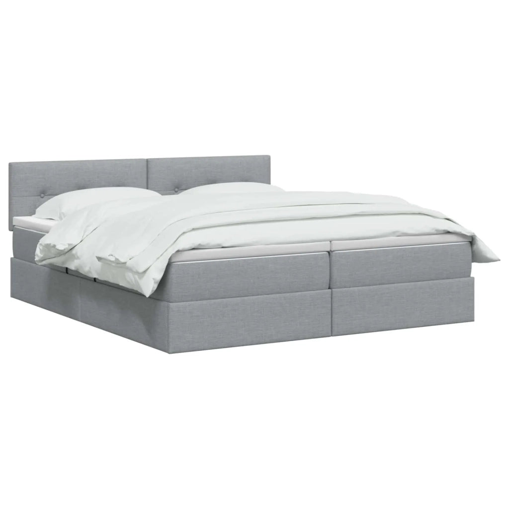 Letto con contenitore LED e materasso Grigio Chiaro 3459354