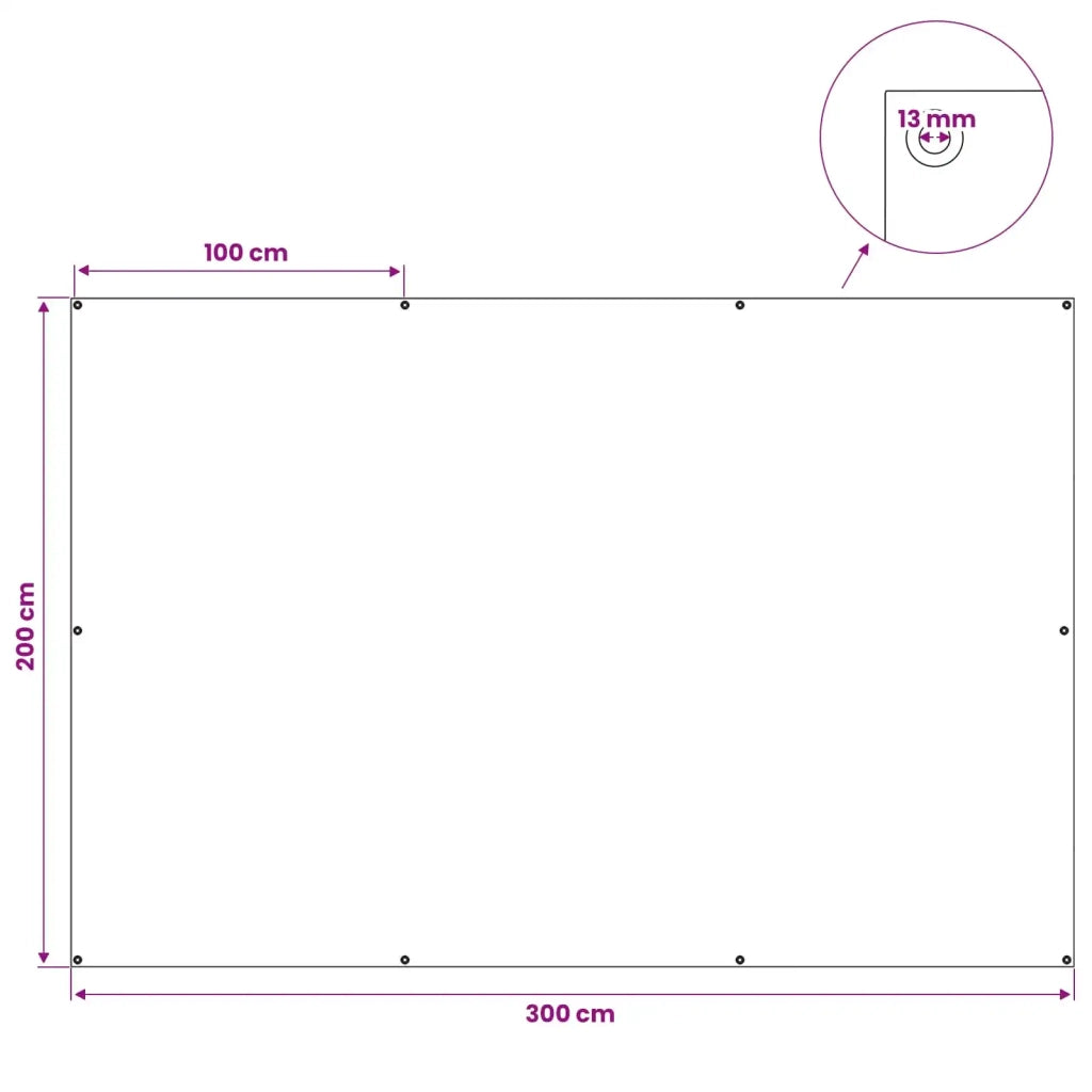 Telo con Occhielli Bianco 2 x 3 m 180 gsm PE 42039399