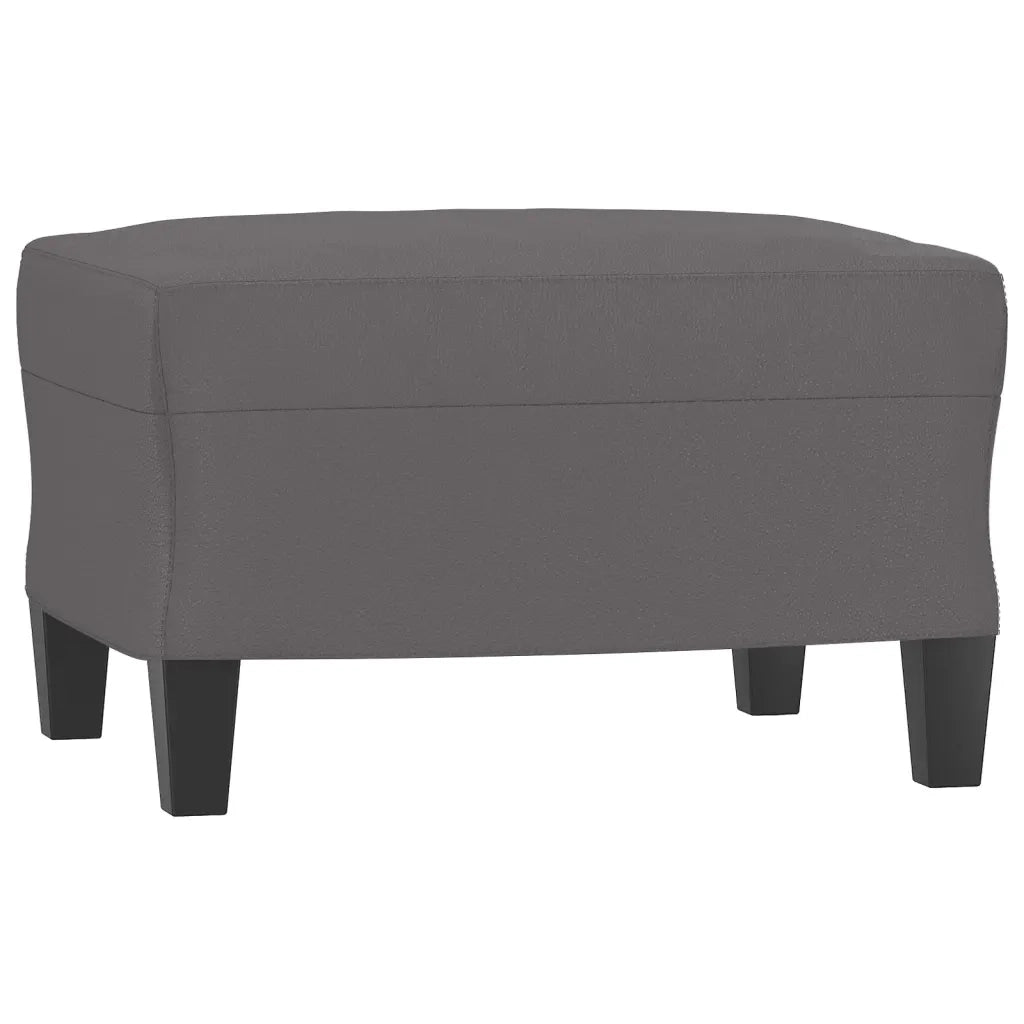 Set di Divani 3 pz con Cuscini Grigio in Similpelle 3201767
