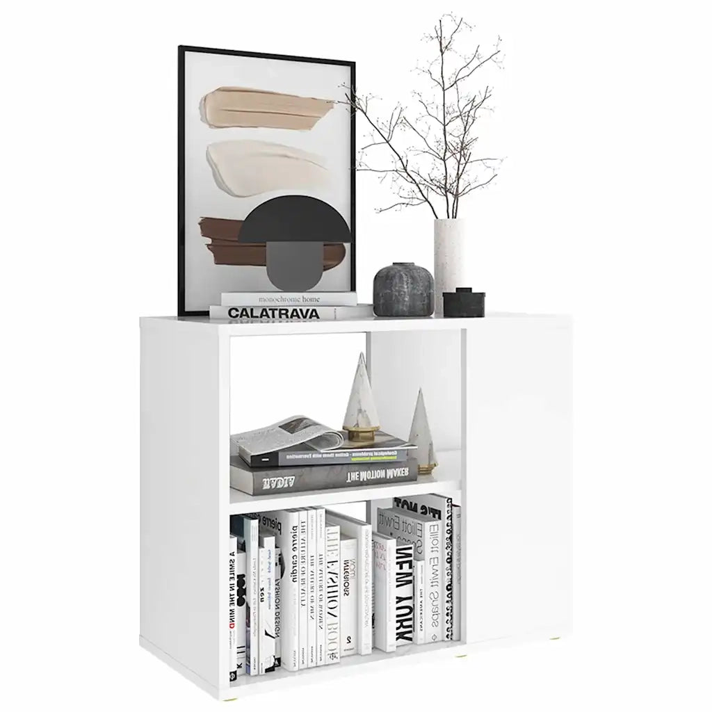Credenza Bianca 60x30x50 cm in Legno Multistrato 806301