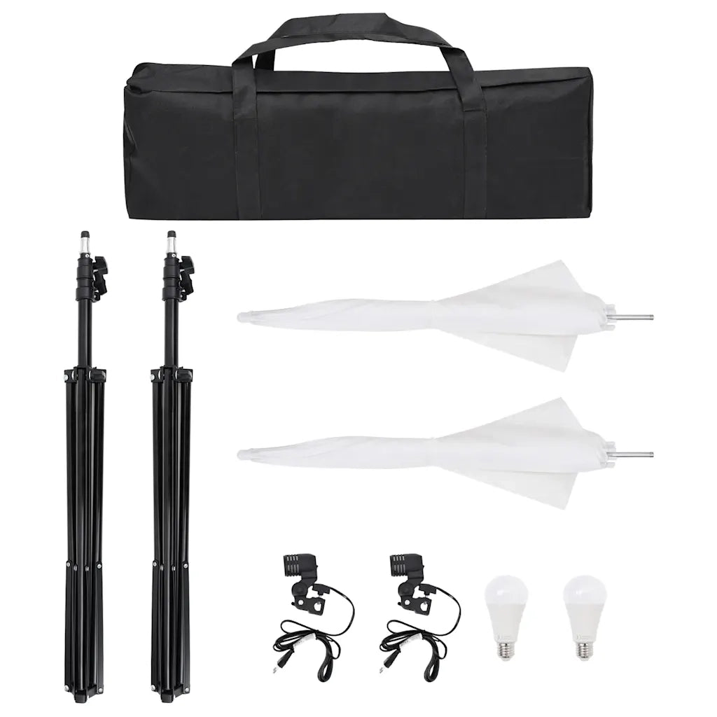 Kit per Studio Fotografico con Set di Luci e Fondale 3094652