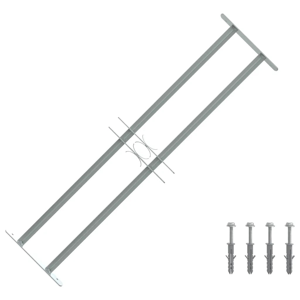 Grate per Finestre Regolabili 2 Barre Trasversali 700-1050 mm 141380