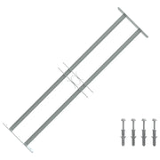 Grate per Finestre Regolabili 2 Barre Trasversali 700-1050 mm 141380