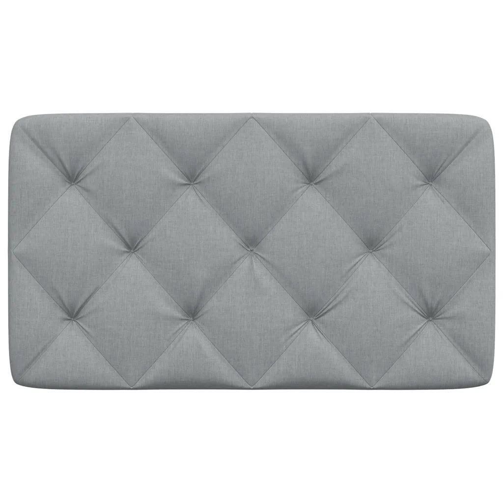 Cuscino Testiera Grigio Chiaro 90 cm in Tessuto 4019198
