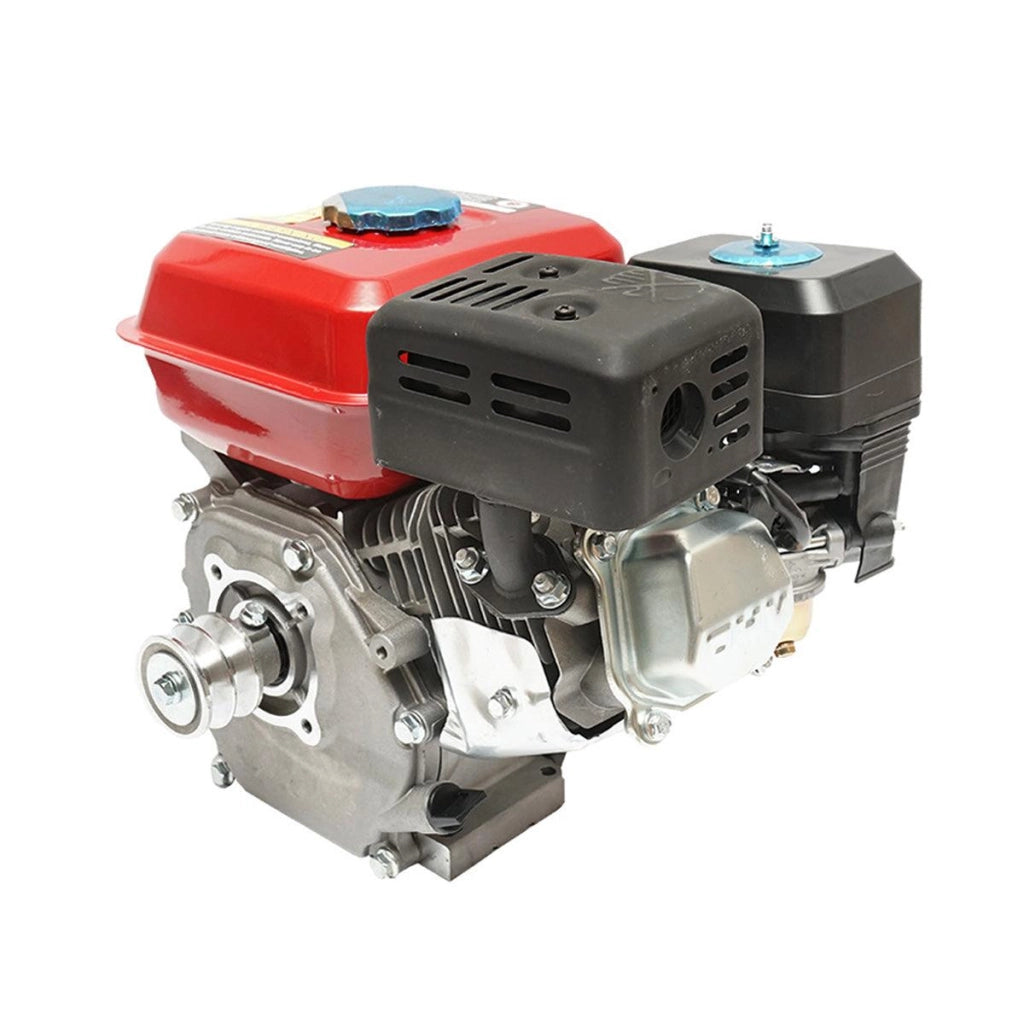 Motore a Scoppio 7,5 CV, Motore a Benzina 4 Tempi 196cc con Albero Ø 20 mm e Puleggia, Avviamento a Strappo Breckner Germany