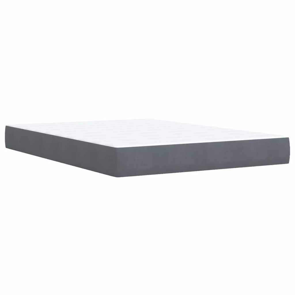 Letto box spring con materasso Grigio Scuro 140 x 200 cm 3453162