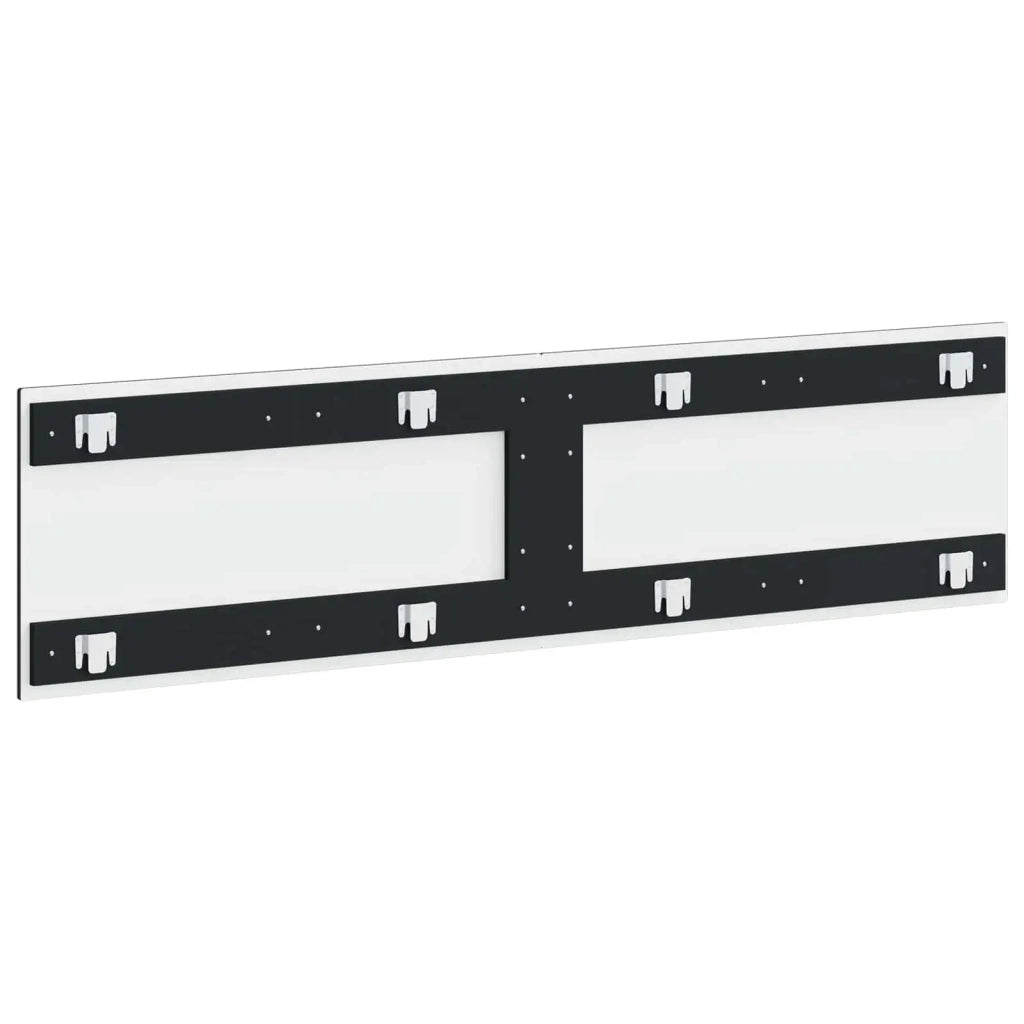 Testiera da Muro BREDA Nero Legno ingegnerizzato 897586