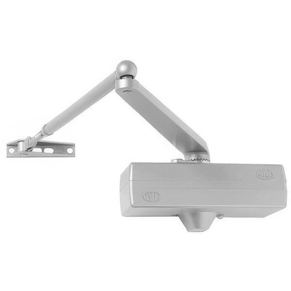 Chiudiporta Aereo Assa Abloy Mab 564 Plus Argento EN 2/3/4/5 con Dispositivo di Fermo