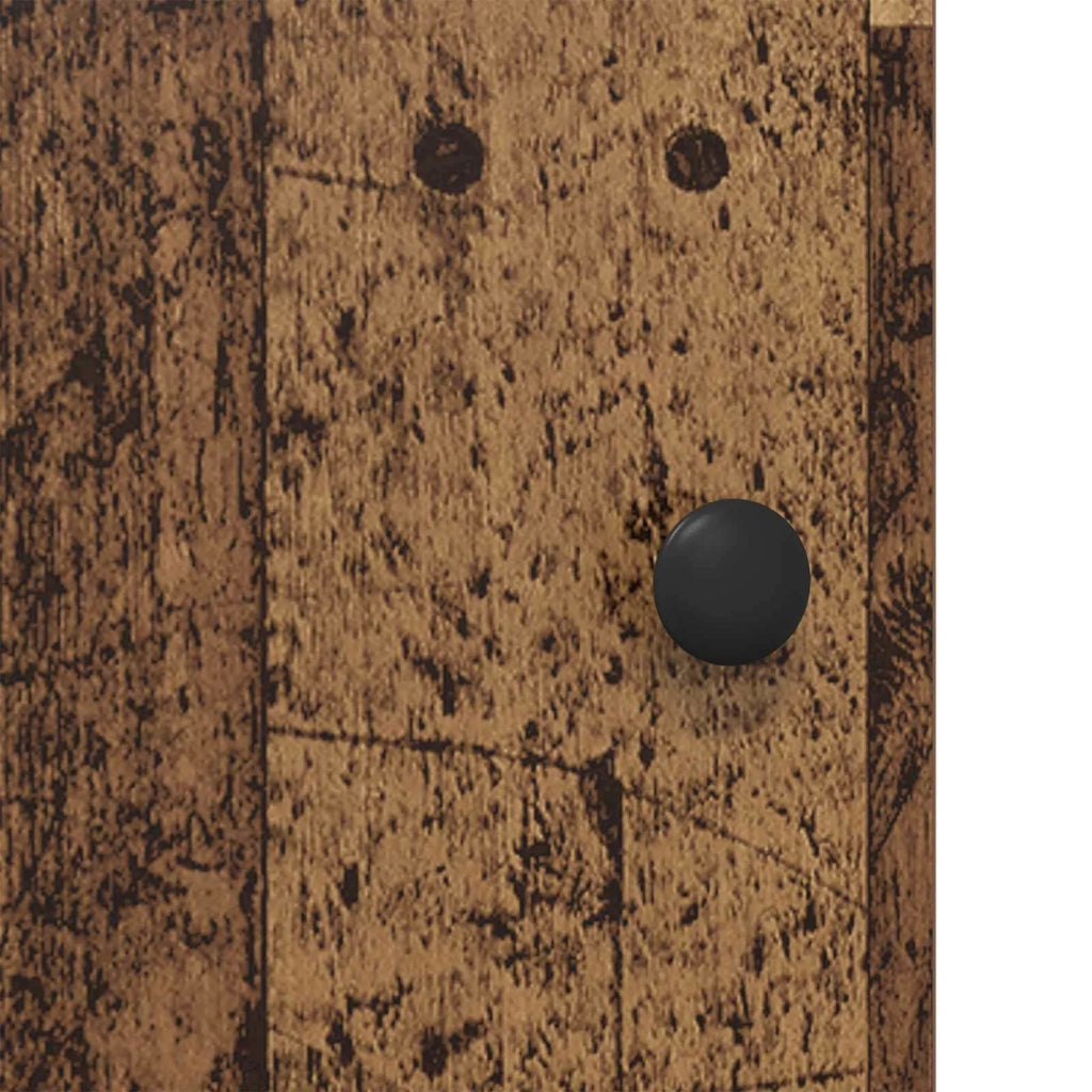 Armadio da Notte 2 pz Legno antico Legno ingegnerizzato 8007608