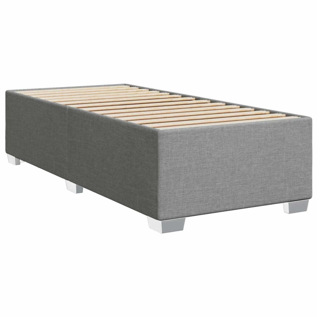 Letto con Box Spring, Materasso e LED Grigio Chiaro Tessuto 3451882