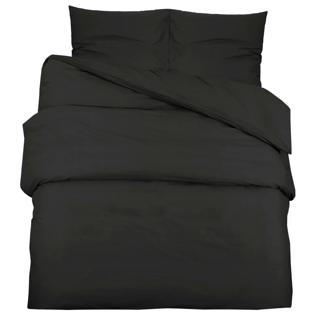 Set Copripiumino Nero 140x200 cm in Cotone 136110