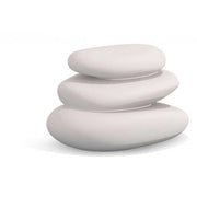 Pietre decorative d’arredo di design 75x62 in polimero bianco resistente per interno ed esterno - Made in Italy - Monacis