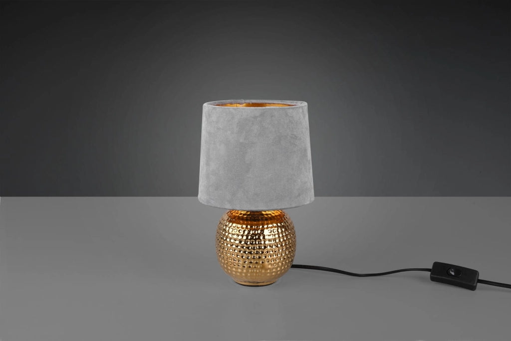 Lampada da tavolo ceramica oro/grigio Sophia RL E14