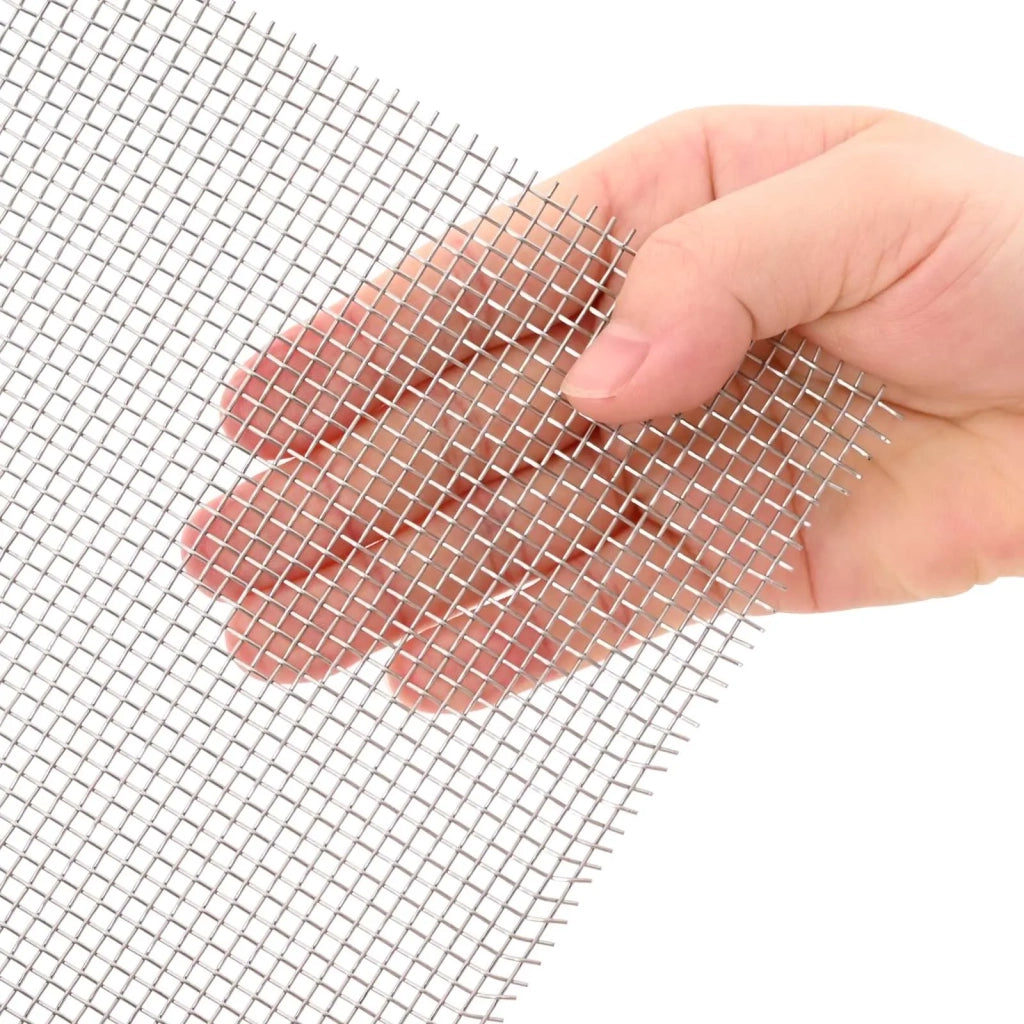 Rete per schermatura 40 x 200 cm 8 Mesh Argento 42039665