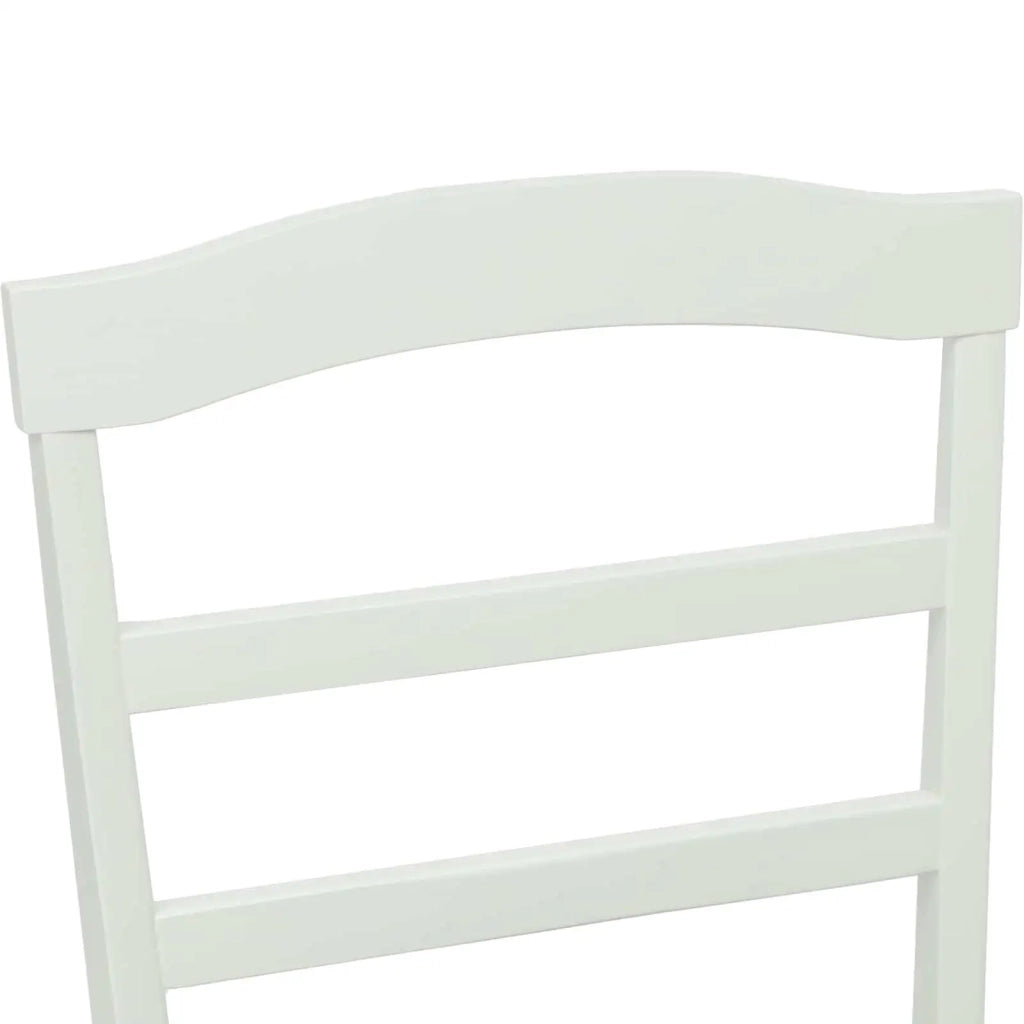 Sedia da pranzo 2 pcs Bianco Legno di gomma solido 42020498