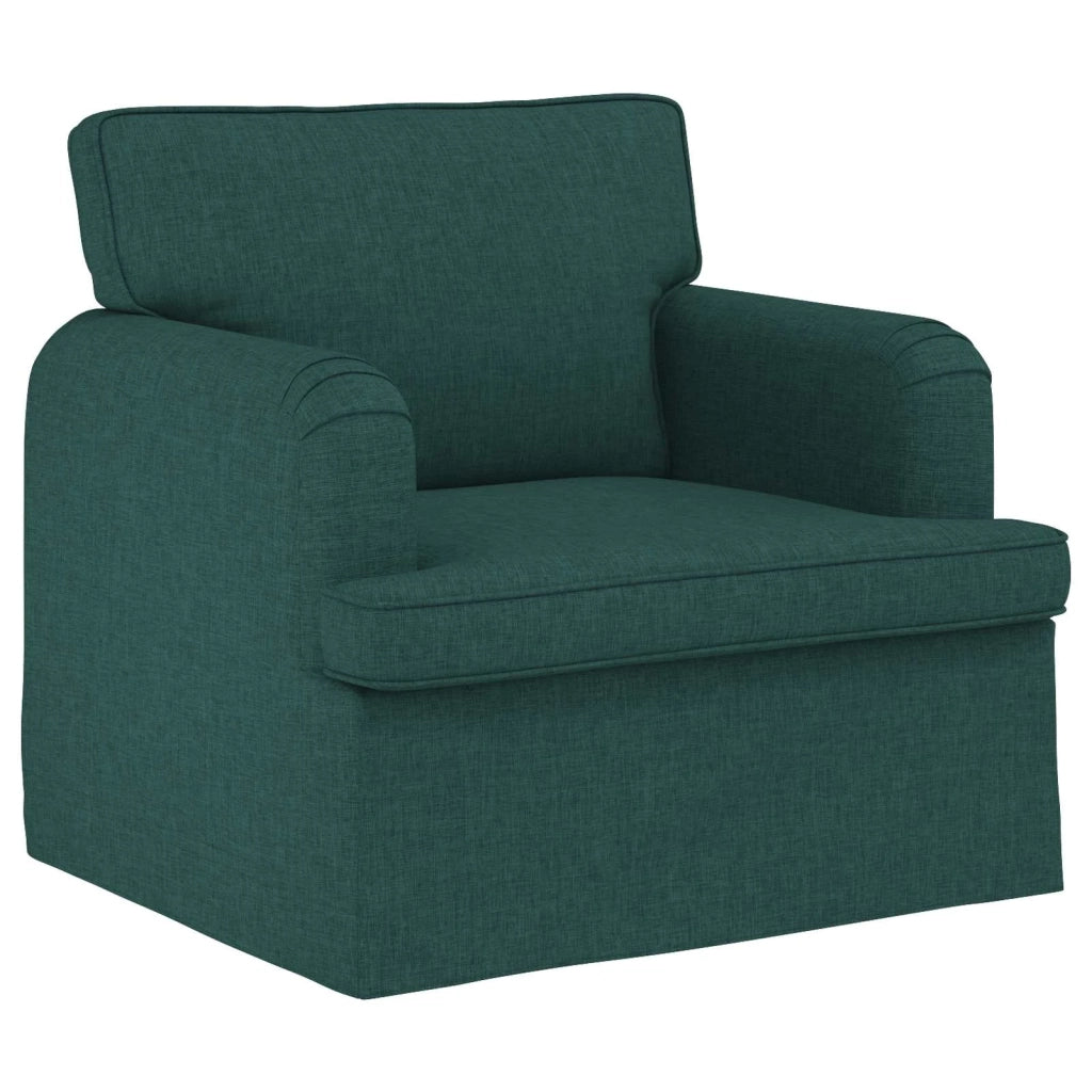 Set di divani 2 pcs Verde Scuro 144 x 80 x 85 cm Tessuto 3407519
