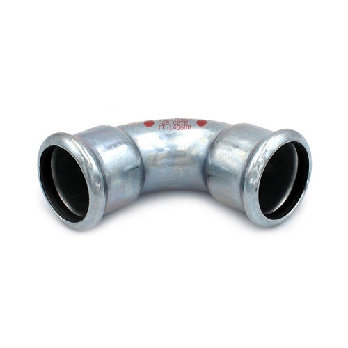 CURVA 90Â° FF A PRESSARE IN ACCIAIO CARBONIO STEEL PRES- Diam. 35- R.M.- pezzi 1