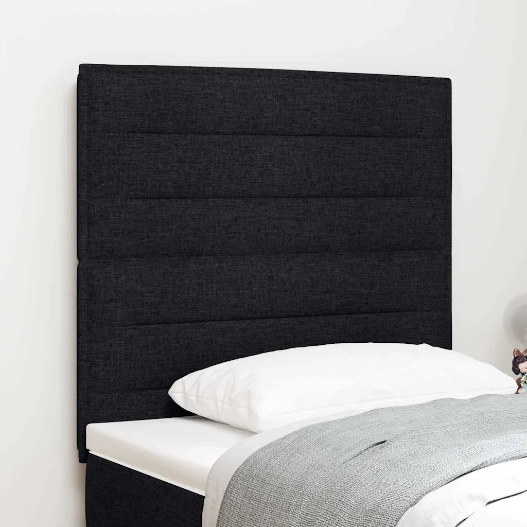 Testiera LED con strisce LED con testiera Nero 100 cm Tessuto 3338281