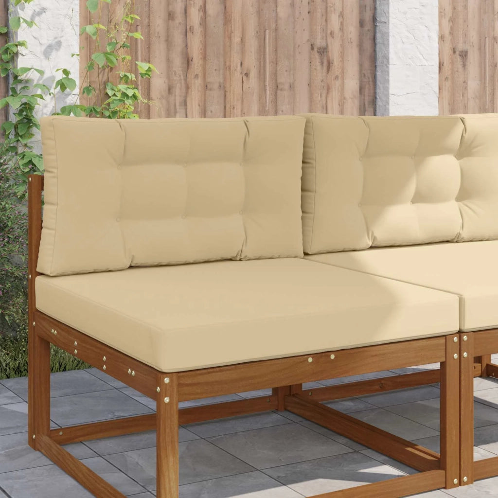 Cuscino per divano da esterno Poliestere Beige 80 x 80 cm 900849
