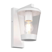 LÚZETE - LAMPADA DA PARETE PER ESTERNI BIANCO E27 IP44 LOTUS