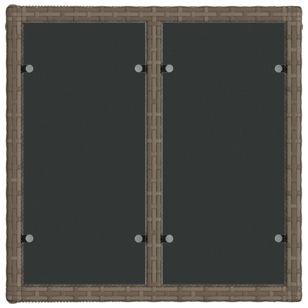 Set Divano da Giardino 4 pz Grigio polyrattan 3435632
