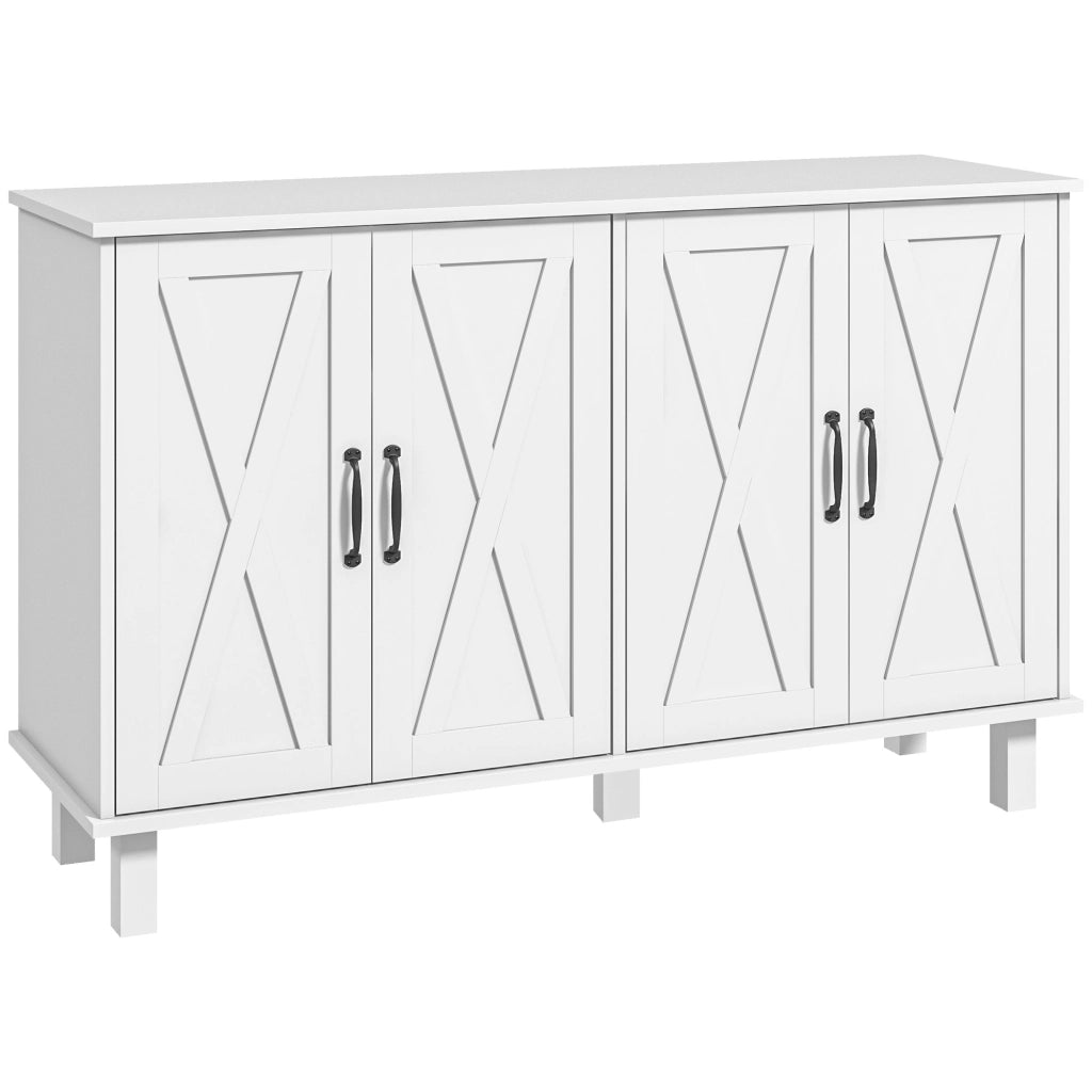 Mobile Multiuso con Cassetti e Ripiani ¨C Zephmum ¨C Bianco 120x37x75 cm