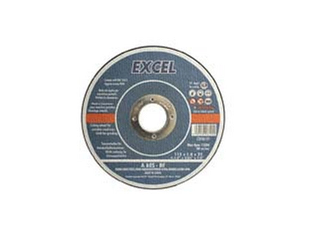 100pz dischi taglio sottile centro piano ferro/inox  mm.115  mm115x1,0 foro cod:ferx.fer168151
