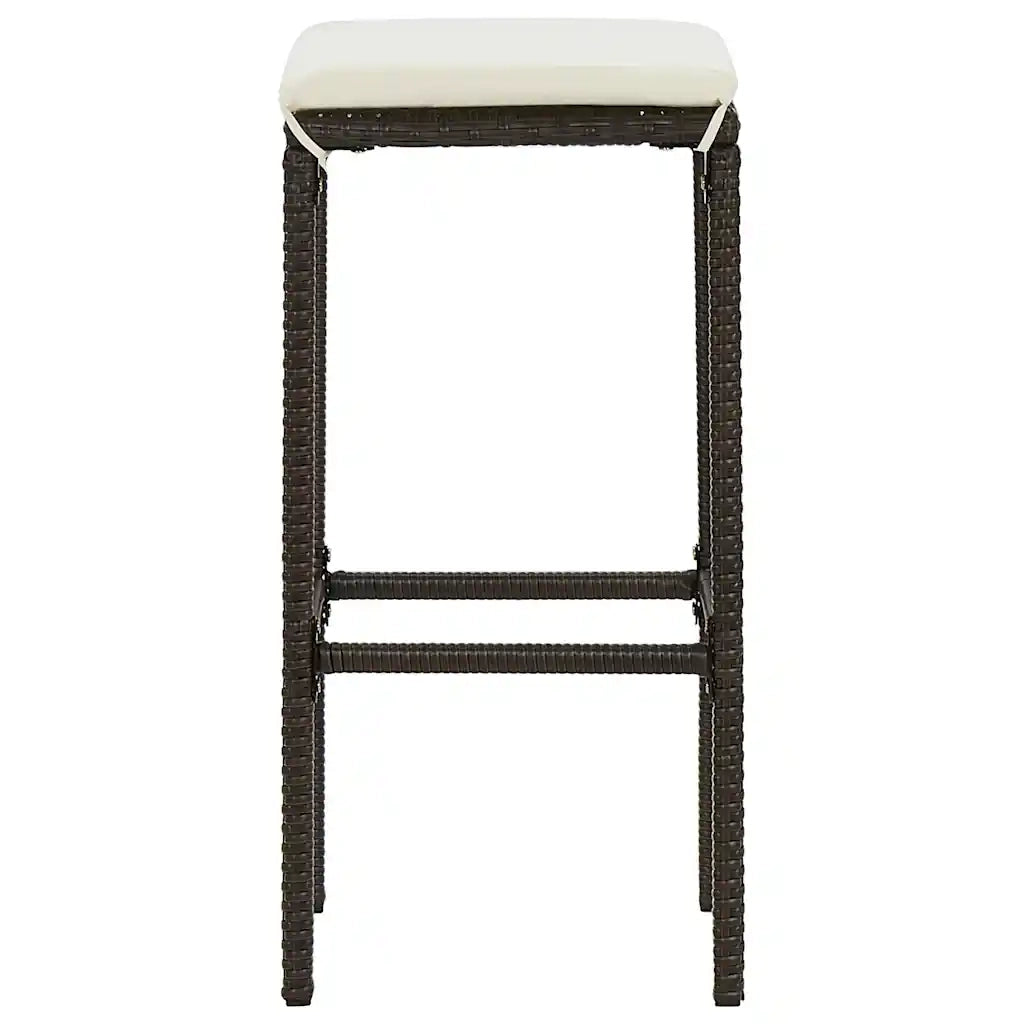 Set Bar da Giardino 7 pz con Cuscini Marrone 3068010