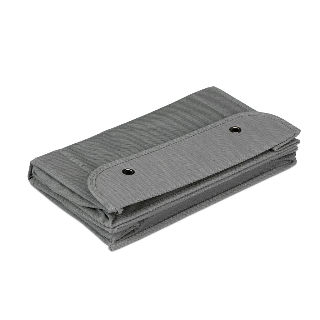 Organizer appeso per bagno ingresso 2 scomparti 45 x 30 x 20 cm design discreto in tessuto grigio antracite 13_0013504