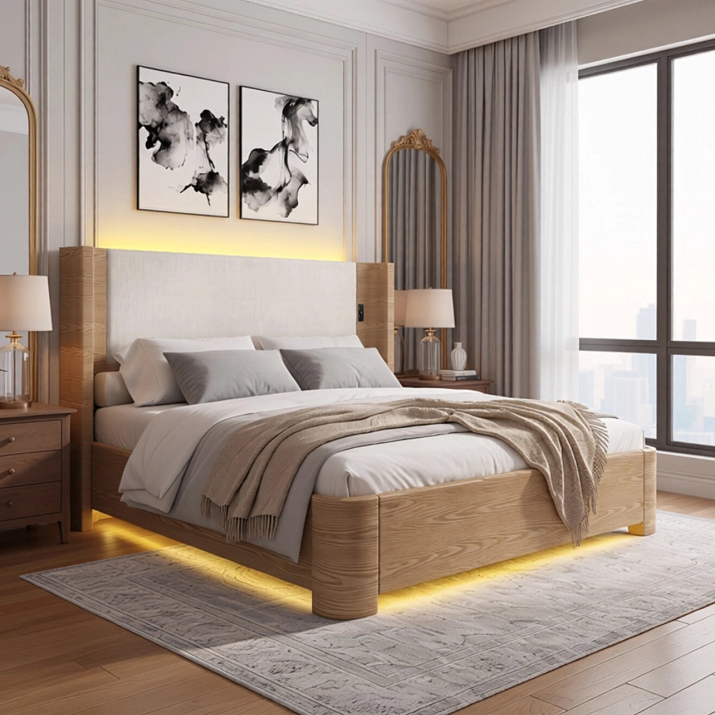 BL-536 Letto matrimoniale con contenitore a sollevamento a gas