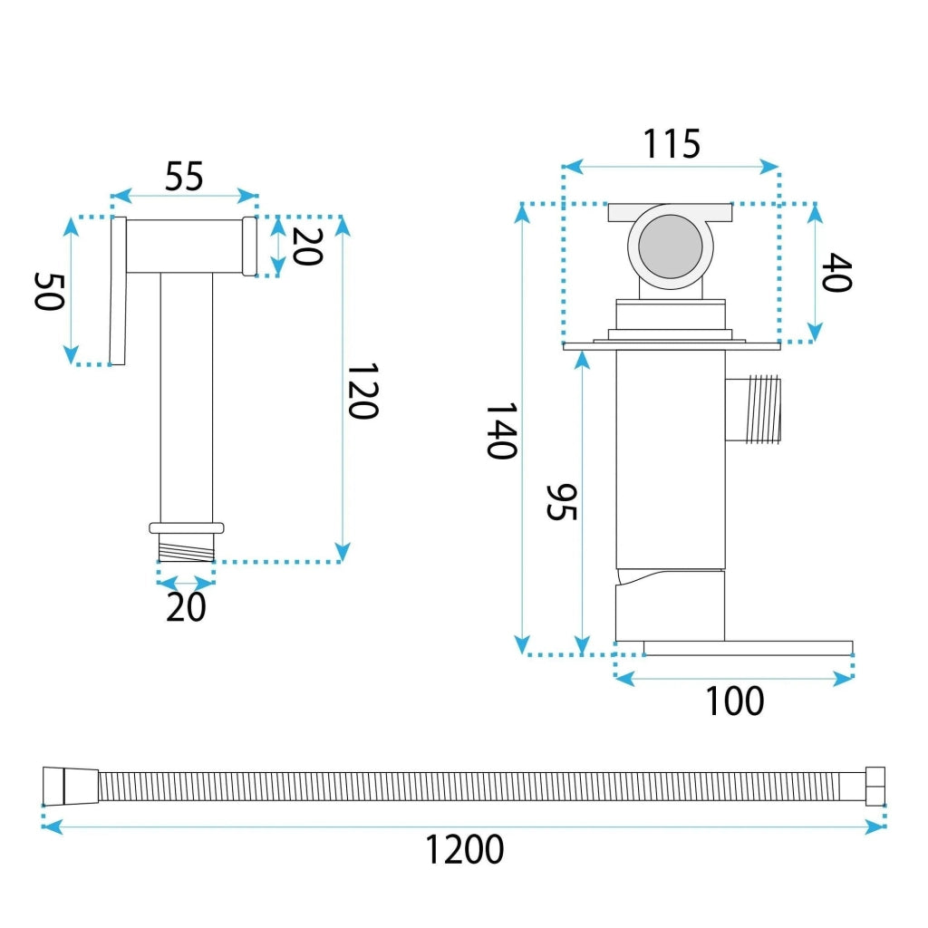 Rubinetto Bidet Rea Ontario Titan