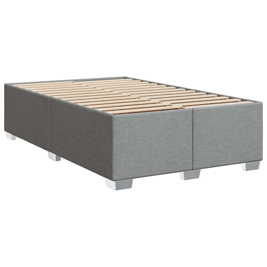 Letto con Box Spring, Materasso e LED Grigio Chiaro Tessuto 3451903