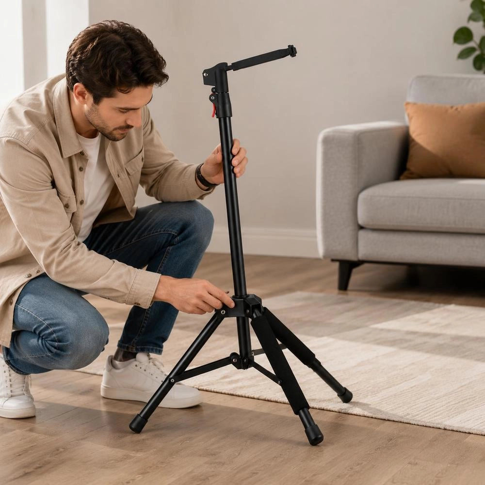 Guitar Stand, Guitar Tripod, Frame, Height Adjustable 900-1200 Mm