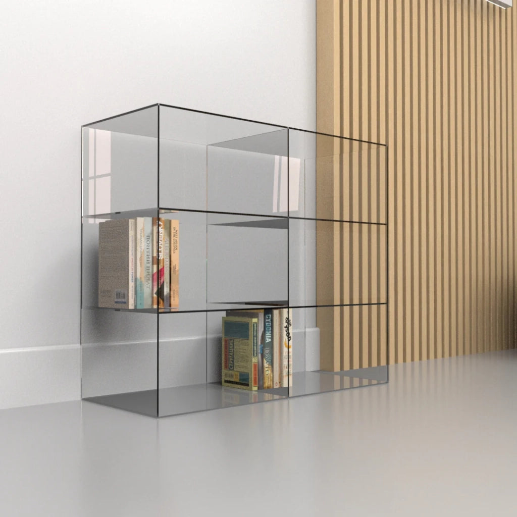 Mobile in Plexiglass trasparente 70 x 30 x 60 4 ripiani