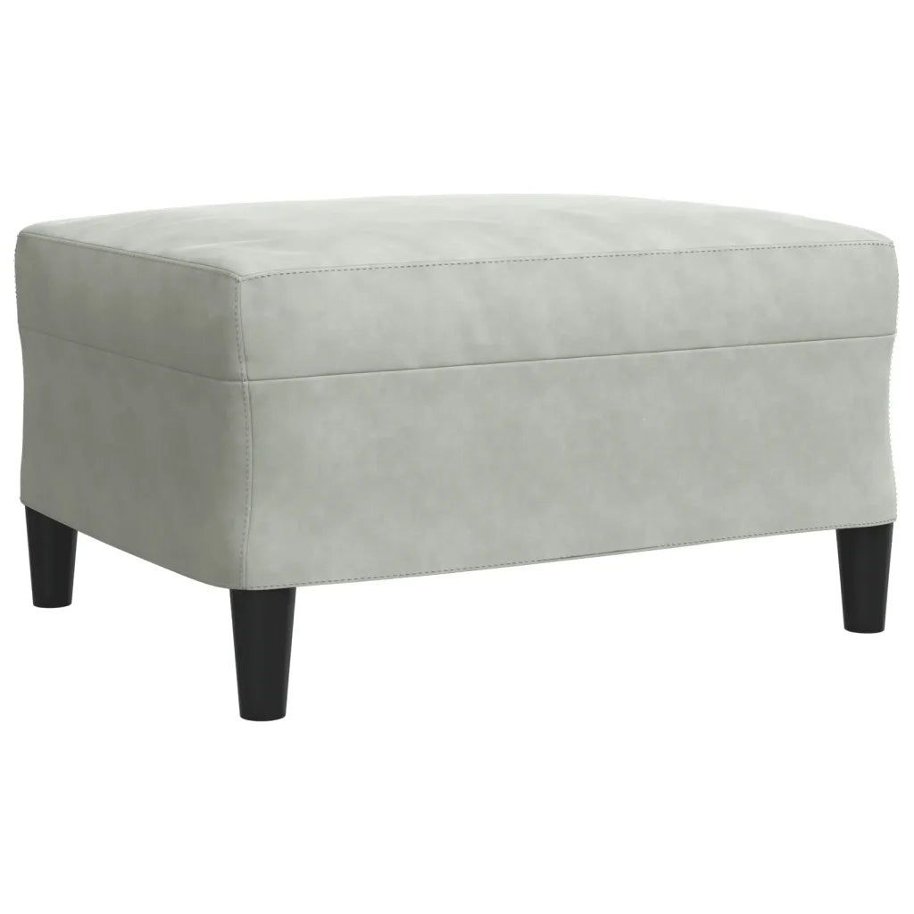 Set di Divani 4 pz con Cuscini Grigio Chiaro in Velluto 3278441