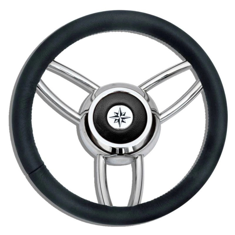 RUOTA TIMONE T26 NERO Ø MM.350