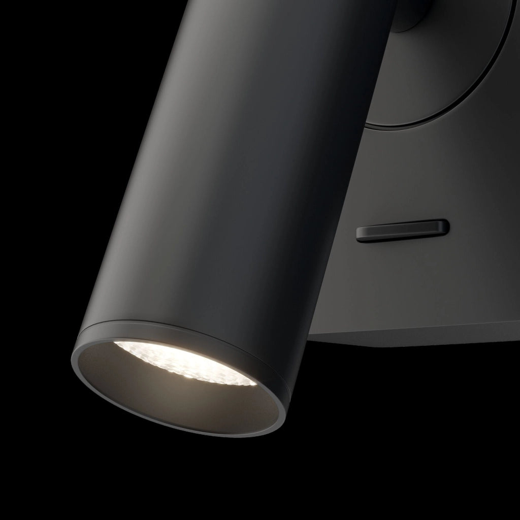 Lampada da parete Ceiling & Wall in Metallo Mirax Nero