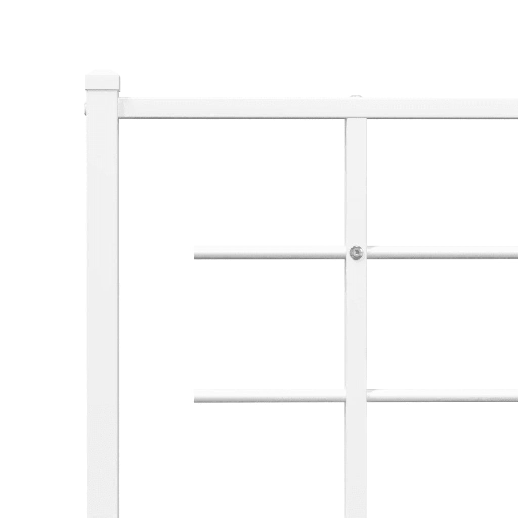 Testiera di Ricambio in Metallo Bianco 135 cm 355642
