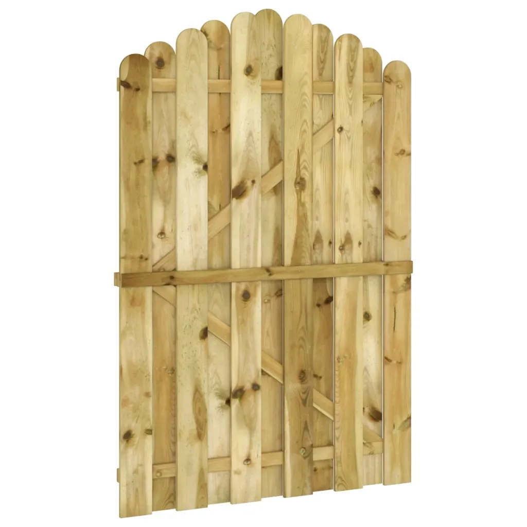 Cancello da Giardino in Legno di Pino Impregnato 100x150 cm 45329
