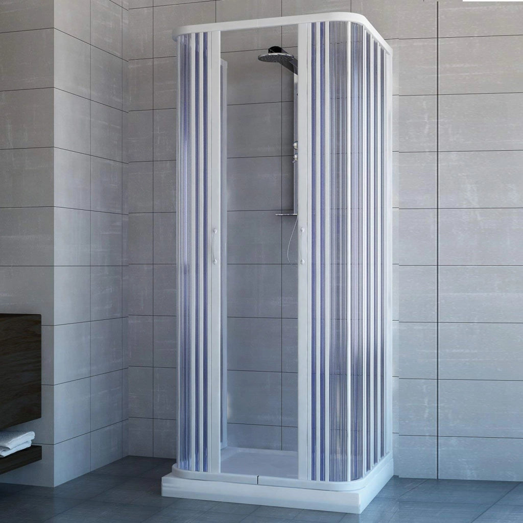 Box doccia Saturnia 3 lati 65x65x65 cm apertura centrale