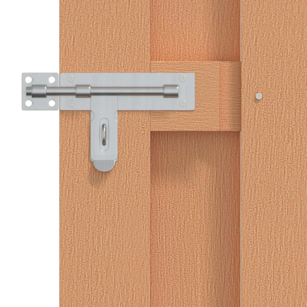 Cancello da giardino 100 x 112 cm WPC e Alluminio Marrone 42039050