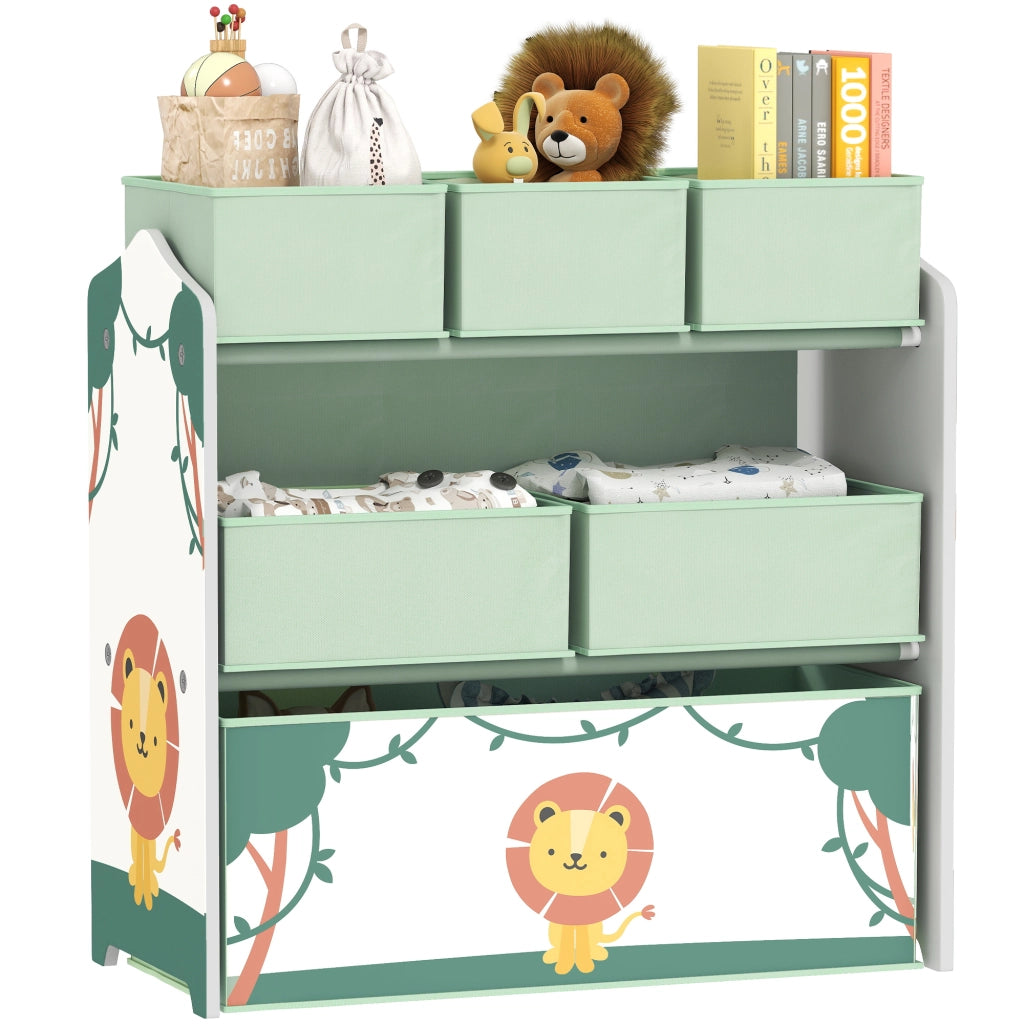 Scaffale Portagiochi Bambini ¨C Xylo ¨C 3 Ripiani Verde